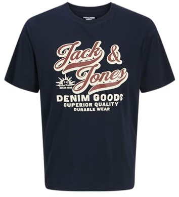 JACK & JONES Herren Jjelogo Tee Ss Oneck 2 Col Aw25 Noos Jnr