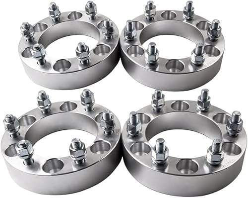 Dixhills 4Pcs Wheel Spacers (6 Stud 139.7mm / 38mm) for T-0yota,Honda Passport,Land Cruiser,Chevrolet,6 Lug Forged Spacer for Hummer Hilux D0dge Mitsubishi Montero Spurverbreiterungen