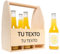 Creative Deco Flaschenträger Holz für 6 Bierflaschen | Personalisierte Geschenke Wunschtext Individuelles Geschenk | Bierträger Flaschenhalter | Männerhandtasche Geschenkbox für Männer