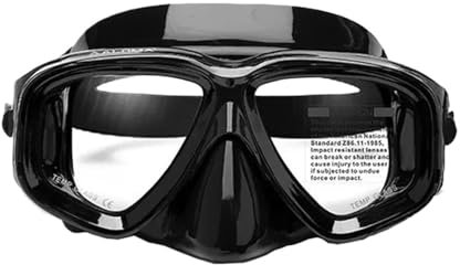 CQJJXKYC Tauchmasken Schnorchelmaske Taucherbrille mit gehärteter Linse und Antibeschlag-Schutz. Geeignet für Tiefseetauchen und Gerätetauchen.
