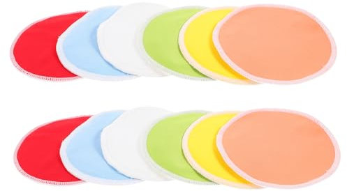 LRXIYODE 12pezzi Cuscinetti Assorbilatte Lavabili e Riutilizzabili Cuscinetti Per Allattamento Morbidi e Traspiranti Per Mamme Per Maternità Facili Da Pulire e Comfortevoli