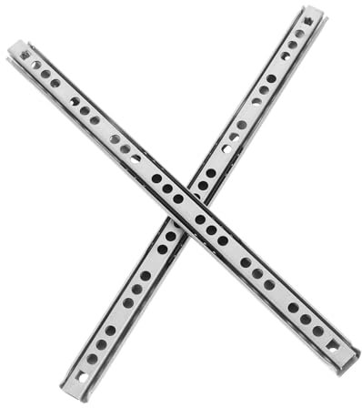 STOBOK 2 Stück Stahlkugel Rutschbahn Folien Zeichnen Unteren Reitungsschubladenabläufe Schubladengleiter Kaltgewalzter Stahl Silver