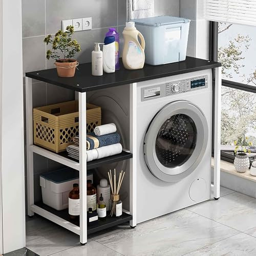 Estantes y encimeras para lavadora y secadora, diseño que ahorra espacio
