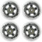 Inliner Rollen, für Freizeit-Skating PU 80mm/82A 4 St. + Lager ABEC7 8 St. Nils