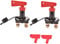 NUZAMAS Set of 2 12V / 24V Battery Isolator Disconnect Cut Off Power Kill Master Switch 2 Keys for Car Truck Boat RV Caravan