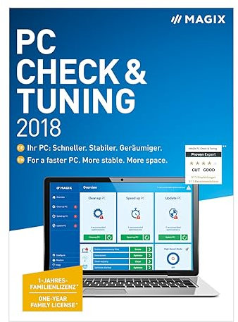MAGIX PC Check & Tuning – Version 2018 – Macht Ihren PC: Schneller. Stabiler. Geräumiger. [Download]