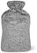 Bramble - 2 Litre Hot Water Bottle Bag with Ultra Soft Fluffy Faux Grey Fur Cover for Pain Relief in Cold Weather - Christmas Secret Santa Present and Xmas Gift