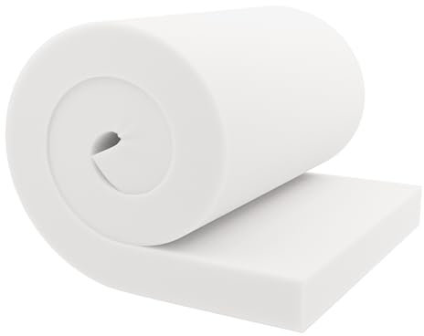 GoTo Foam Cojín de tapicería de 3 pulgadas de alto x 24 pulgadas de ancho x 96 pulgadas de largo, 43 ILD (firme), fabricado en Estados Unidos