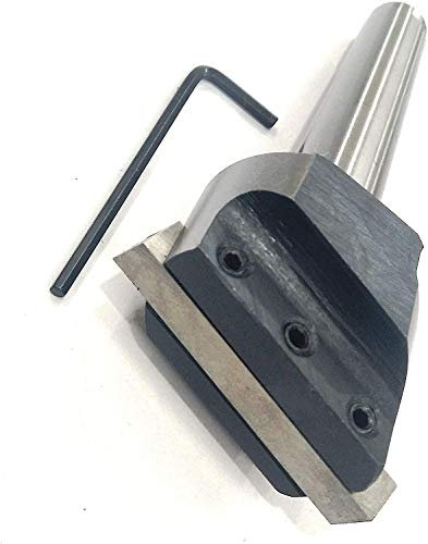 Fraise à mouche MT3 Tige M12 x 1,75 mm Barre d'attelage pour tour et fraiseuse avec embout en acier rapide de précision Accessoires d'ingénierie rotatif de table de fraisage
