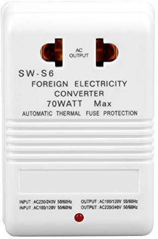 70W 110V / 120V a 220V / 240V Paso arriba/abajo Adaptador de viaje Transformador convertidor de voltaje (enchufe estándar CN)