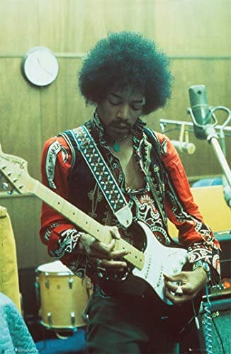 Theissen Jimi Hendrix, Studio Matte Poster Frameless Gift 11 x 17 Zoll *IT-00238