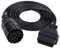 10 Pin zu 16 Pin OBD2 Adapter Stecker Diagnose Kabel, 10 Pin zu 16 Pin OBD2 Diagnosekabel OBD2 Adapterkabel für ICOM-D Motorradadapteranschlüsse