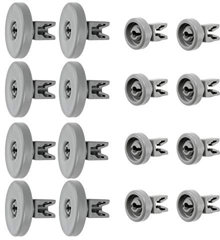 8 Oberkorb & 8 Unterkorb Geschirrkorb Rollen Compatibel mit AEG Favorit Privileg Renlig DW60 Electrolux Juno Zanussi Progress PV3570 PV1530 PV1535 PV1540 Spülmaschine Geschirrspüler