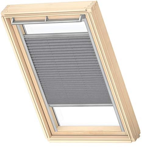 VELUX Original Plissee (FHL), Silberne Seitenschienen, MK04, Grau/FHL MK04 1282S