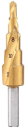 HSS Stufenbohrer, Konischer Bohrer Schälbohrer 4mm - 12mm Nutenschaft-Bohrwerkzeug für Metall, Holz, Kunststoffe
