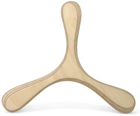 LAMEY Bumerang Manufaktur - TROLL 4 Allrounder Boomerang Anfänger und Fortgeschrittene - handgefertigt aus Holz