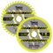 2 x SCCSW185K1 SabreCut 185mm 40T and 80T x 30mm Bore Fineline Thin Kerf Wood Plywood MDF Chipboard Cross Cutting and Rip Cutting Saw Blades