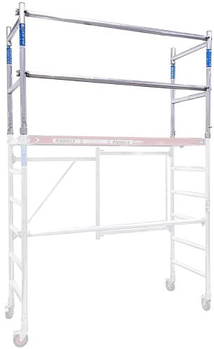 Alumexx FS 75 Klappgerüst (Red-Line) - Zimmergerust - Arbeitsgerüst - Baugerüst - Alu Gerüst - Roll Gerüst - Tragfähigkeit: 375 kg (Type B (Erweiterung für 4m Arbeitshöhe))