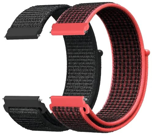 LYYLTX Nylon Fabric Uhrenarmbänder 20mm/22mm Armband für Herren Damen Ersatzband Schnellverschluss Smartwatch Sport Uhren Ersatzarmband Einstellbares Soft Breathable Watch Strap