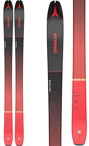 ATOMIC Unisex Erwachsene N Backland 78 schwarz/rot ski, Black/Red/ (Negro), 177 cm