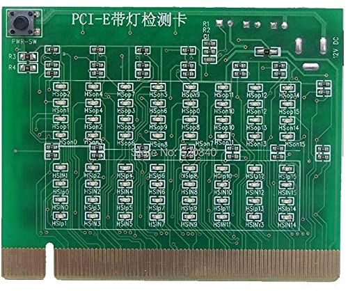 Ferleiss PCI-E 16X 8X PCI Slot Tester Card for Motherboard Detect The Southbridge Short or PCI-E with Light Tester