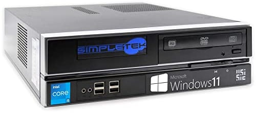 SIMPLETEK Fixierter Computer SFF Core i5 16 GB RAM 240 GB SSD Windows 11 Pro | Serielle Schnittstelle RS232 LPT (überholt)