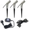 VBLED® 3er Komplettset 3X 3W LED Strahler Aluminium Flavius Silber 3000K IP67 12V AC/DC mit Erdspieß | Außenlampe zur Beleuchtung von Garten, Terrasse, Pflanzen, Wegen, Teich