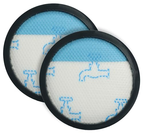 vhbw 2x Mikro-Hygienefilter Ersatz für Rowenta ZR903601 für Staubsauger | Luftfilter Schwarz Blau Weiß