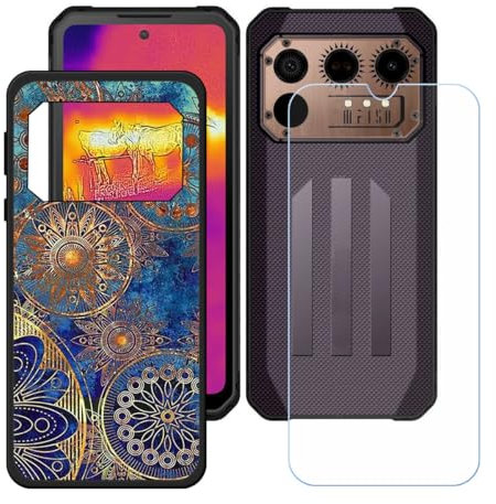 Hülle für IIIF150 Raptor + HD Panzerglas, Sanft Handyhülle Silikon Schutzhülle Cover TPU Case Handy Tasche Handytasche - Panzerglasfolie Schutzfolie für (6,8) - KE16