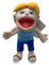 Tanxier Jeffy Puppet Handpuppe für Kinder,Jeffys Klassenkamerad Plüschtier mit funktionierendem Mund,Cartoon Jeffy Puppet Weiches Plüsch Spielzeug Handpuppe für Play House,Geschenk