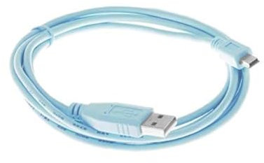 RW RoutersWholesale Lot de 5 câbles de console A-mâle vers Mini-B USB 2.0 compatibles avec Cisco, transfert de données haute vitesse et connectivité fiable