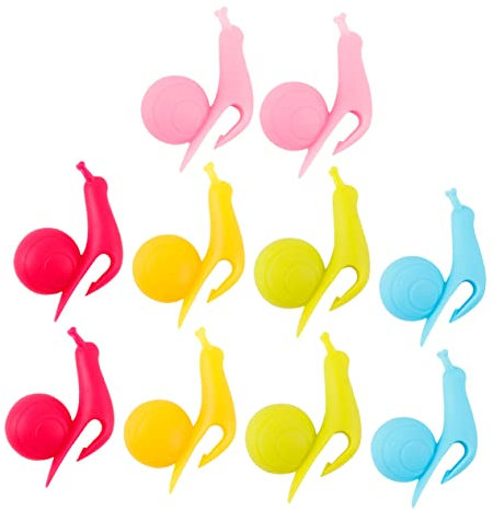 PRETYZOOM 10 Pcs Tea Bag Holder Decor Tea Bags Snail Shape Cup Identifier Adorable Tea Bag Clamps Silicone Cup Identifier Silicone Tea Bag Clamps Mug Snail Adorn Pocket Clip Silica Gel Chic