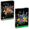 BRICK Flip Lego - Juego de 2 flores 10280 y ramo de flores silvestres 10313, colección botánica, iconos