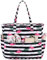 LEDAOU Grand sac de plage avec fermeture éclair pour femme - Imperméable - Sac de transport - Sac de transport - Sac de transport - Résistant au sable - Avec fermeture éclair - Piscine - Fitness,