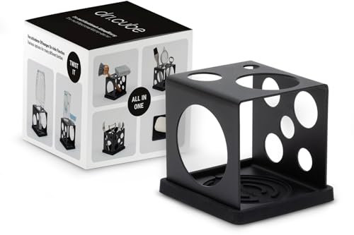 Sanni Shoo Multifunktionaler Flaschenhalter Küche – Flaschen Abtropfgestell mit Rutschfester Silikonmatte für Sodastream-, Thermosflaschen & mehr