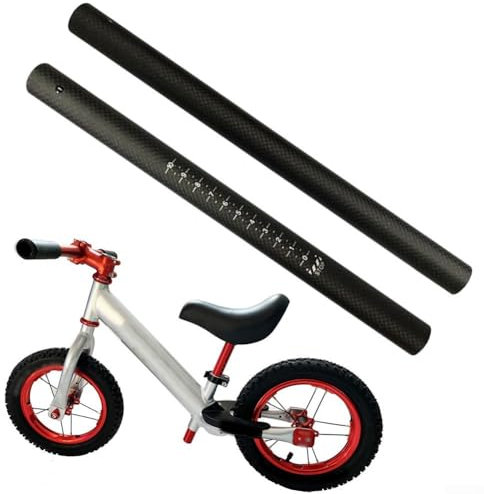 GLOBALHUT MTB-Fahrradsattelstütze aus Stahl, Carbon, MTB-Fahrrad-Sattelstütze, 22,2 x 300 mm, für Kinder, Laufrad-Sattelstütze (3K matt), 9F88Q4NQ1E6QR2B40V30VI