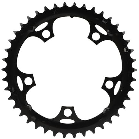 Alomejor Fahrrad-Kettenblatt, 42 Zähne, Verdickter Stahl, Geräuscharm, für Motor mit Mittlerem Antrieb, Robustes Design, Reibungsloses Fahrerlebnis