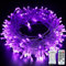 Bollengold Fairy Lights Plug in, 22m 220 LED Copper Wire Fairy Lights, 72ft Purple Fairy String Lights Mains Powered for Bedroom, Wedding Decor, Party, Christmas and More(Purple)