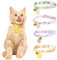 JSTHHTT 4 Pcs Collier Chat, Réglable Collier pour Chaton, Collier de Chat Personnalisé, avec Clochette et Boucle de Sécurité, pour Animaux de Compagnie, Accessoires, Cadeaux