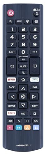 AKB75675311 Universal-Fernbedienung, kompatibel mit LG 32LM630BPLA 32LM6300PLA 43LM6300PLA LED-TV, ersetzt AKB75675301, AKB75675304, AKB75875301