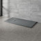 NRG 1400x700mm SMC Rectangle Shower Tray Anthracite Slip-Resistance Bathroom Shower Base Easy to Clean