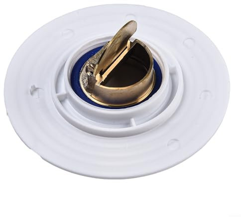 Bouchon anti-refoulement de sol de douche, noyau de vanne de vidange en silicone anti-odeur pour évier de cuisine et salle de bain (noyau blanc-cuivre)