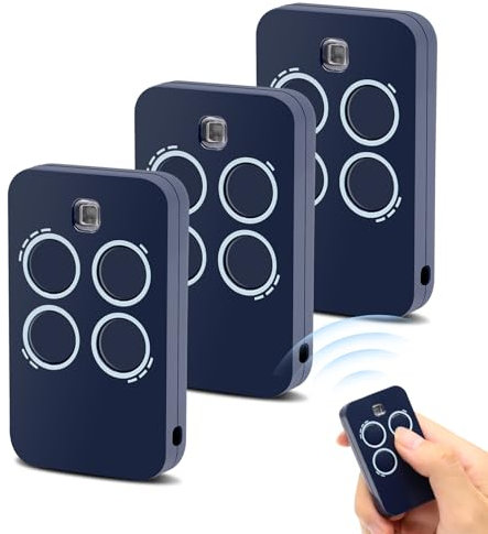 433,92MHz Telecomando Cancello,Telecomando compatibile con GENIUS,Telecomando per Cancelli per Telecomando ECHO TX4 433 RC,ECHO TX2 433 RC,TE443H BRAVO(3 pezzo)