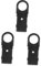 HOMSFOU 3St Leiterzubehör kompatibel plastik ringe faltleiter kunststoffringe klappleiter Universalring mit Schlitz Reparatur von Vorräten Ring mit Schlitz für Leiter Leiterringhülse Black