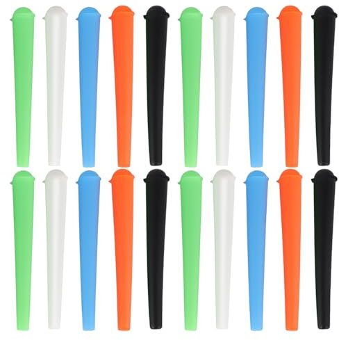Amexo 20 Pezzi Tubi Ermetici per Sigarette Porta Joint Antiodore 120mm Porta Joint Canna da Fumare Custodia Impermeabile per Trasporto Sigarette Coni Pre-laminati