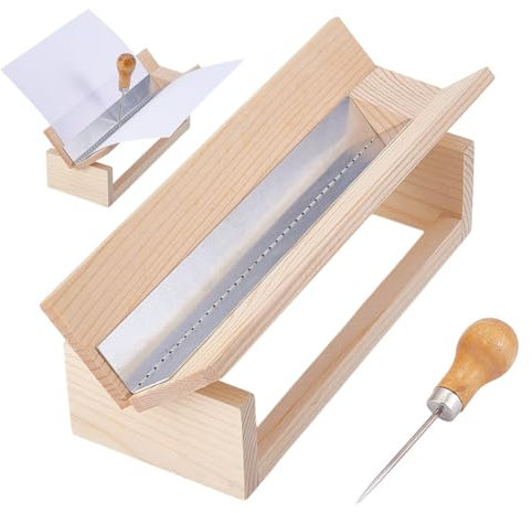 NBEADS Signature Punching Tool for Bookbinding, Bookbinding Punching Cradle with Aluminum Piercing Guide Book Binding Tools Guide Set for DIY Crafts Notebooks Journals Planners Books