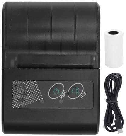 BT Thermal -Quittungsdrucker, 70 Mm/s Schnellgeschwindigkeit, 48 -mm -Breite, 1500mAh Tragbarer USB -Bill Ticket -Drucker für den Einzelhandel, Logistikmanagement