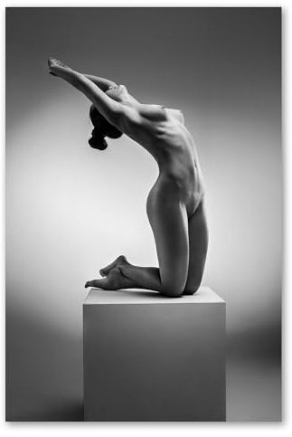 Postereck - 3090 - Nackte Frau, Sexy Erotik Brust Schwarz Weiss - Erotisch Sexy Nackt Wandposter Fotoposter Bilder Wandbild Wandbilder - Poster - DIN A3-29,7 cm x 42,0 cm