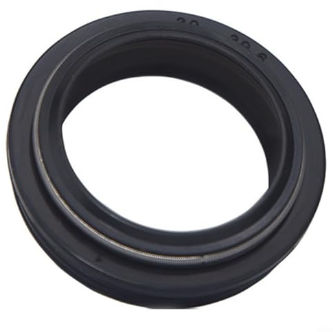 MIKMLYZE Mountain For Bike Front Fork Dust Seal Cover Rubber Shock Absorber Oil Seal Set for 28.6/30/32/34 mm Suspension Forks Compatible with Road Bicycle, 2 Pack Black(28.6-39.6mm)