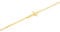 Monde Petit Kette anhänger kreuz horizontale Gelbgold 18 Karats (750) - Geschenkbox - Garantiezertifikat